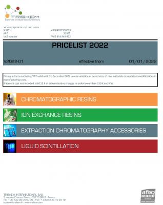 Preisliste 2023