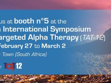 We are participating in the upcoming 12th International Symposium on Targeted Alpha Therapy (#TAT12) https://tat-12.com/ taking place in Cape Town (South...