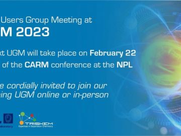 Our next Users Group Meeting will take place as a hybrid meeting (in-person at NPL and online via Teams) on 22 February as part of the CARM conference...