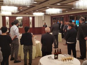 After UGM reception with french champagne