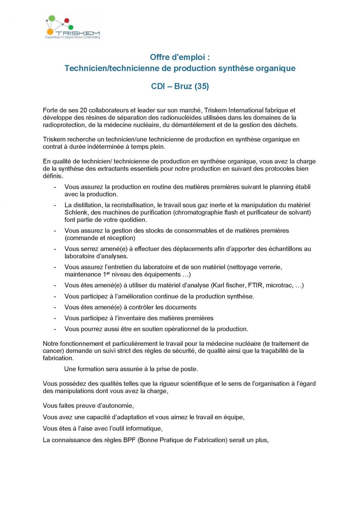 CDI Tech Synthese